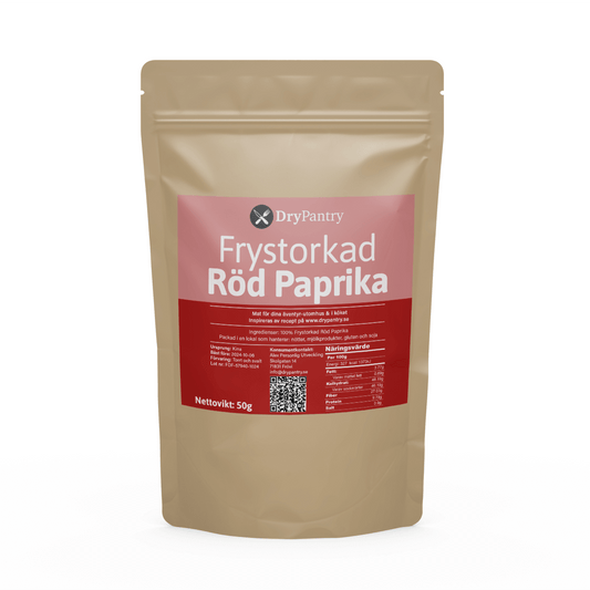 Frystorkad Röd Paprika - DryPantry