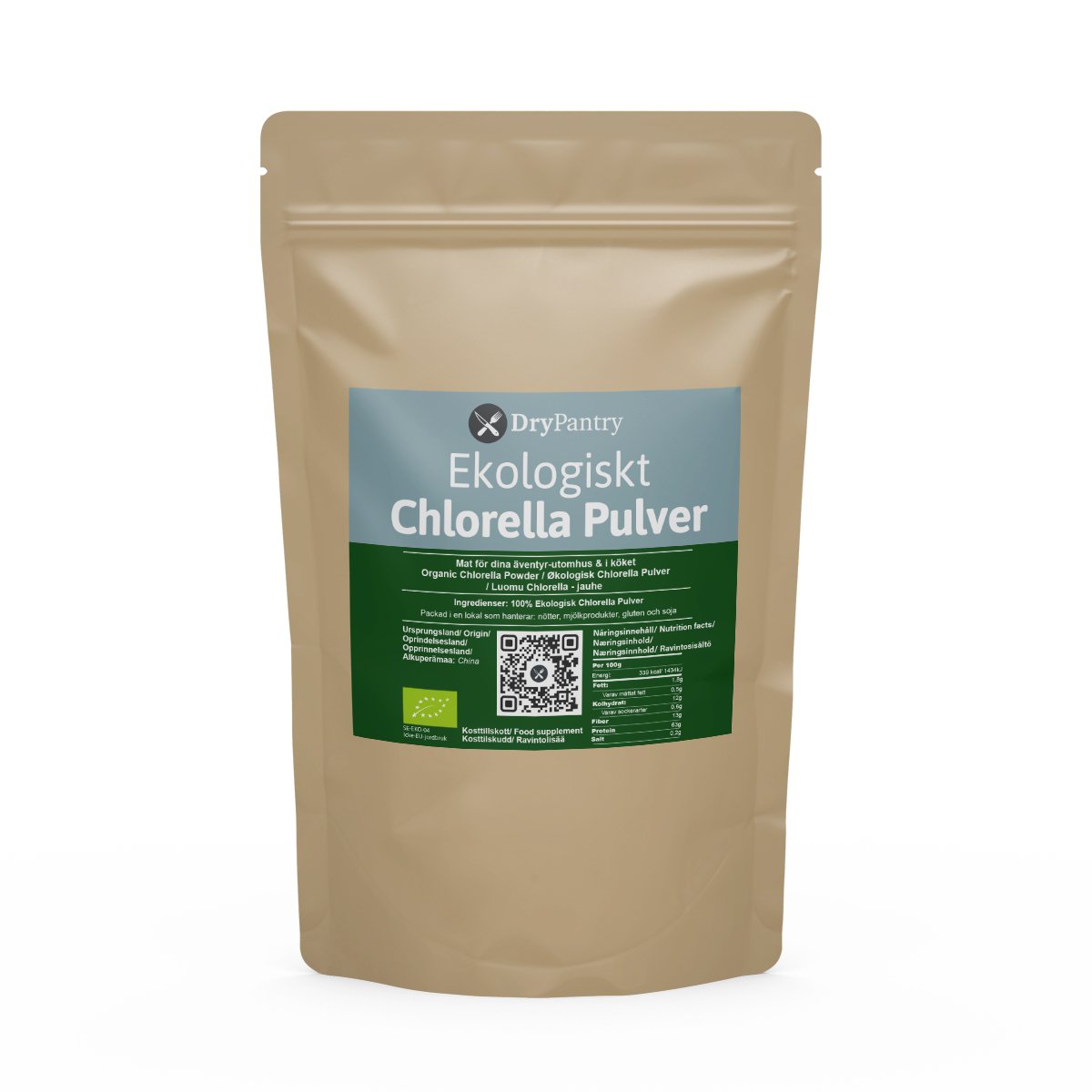 Ekologiskt Chlorella Pulver - DryPantry