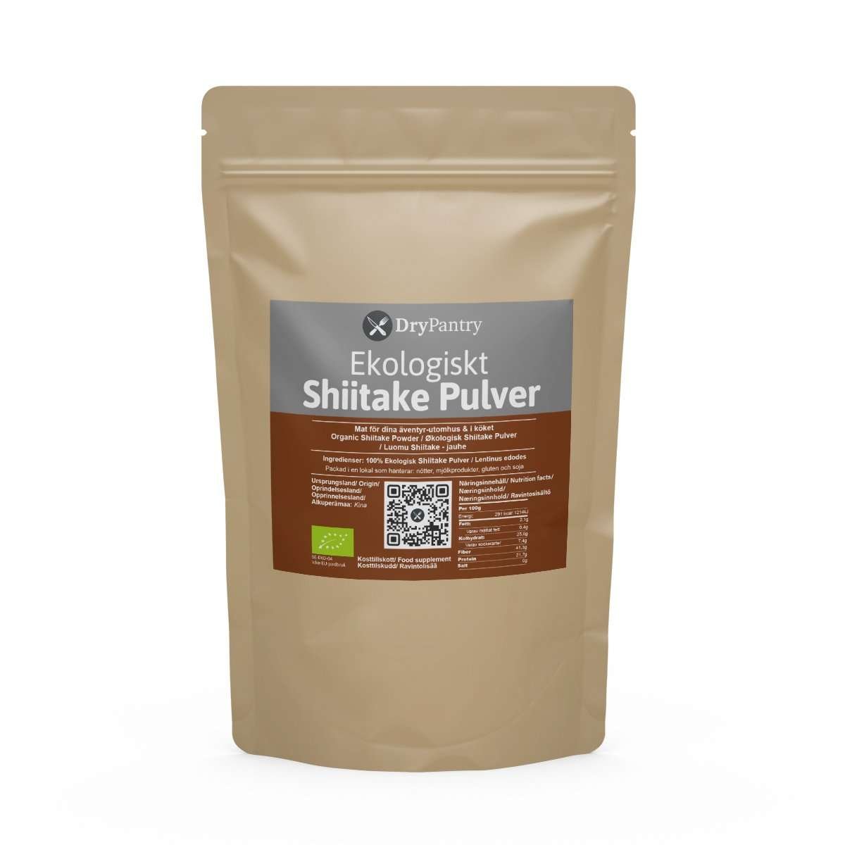 Ekologiskt Shiitake Pulver 90g - DryPantry