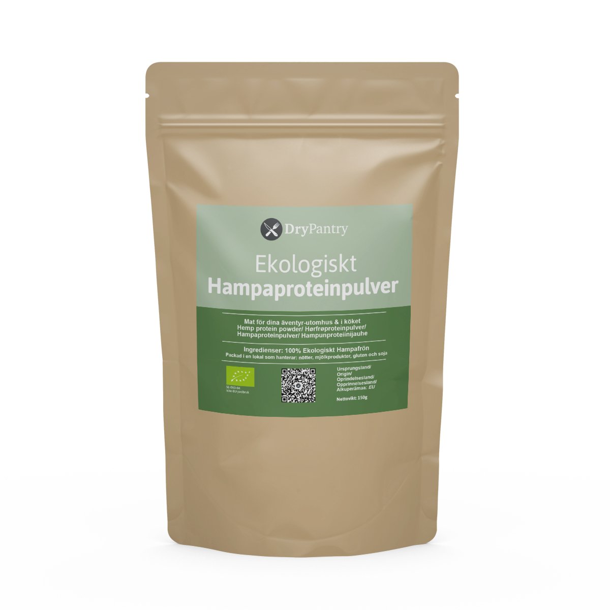 Hampaproteinpulver - Ekologiskt - 150g - DryPantry